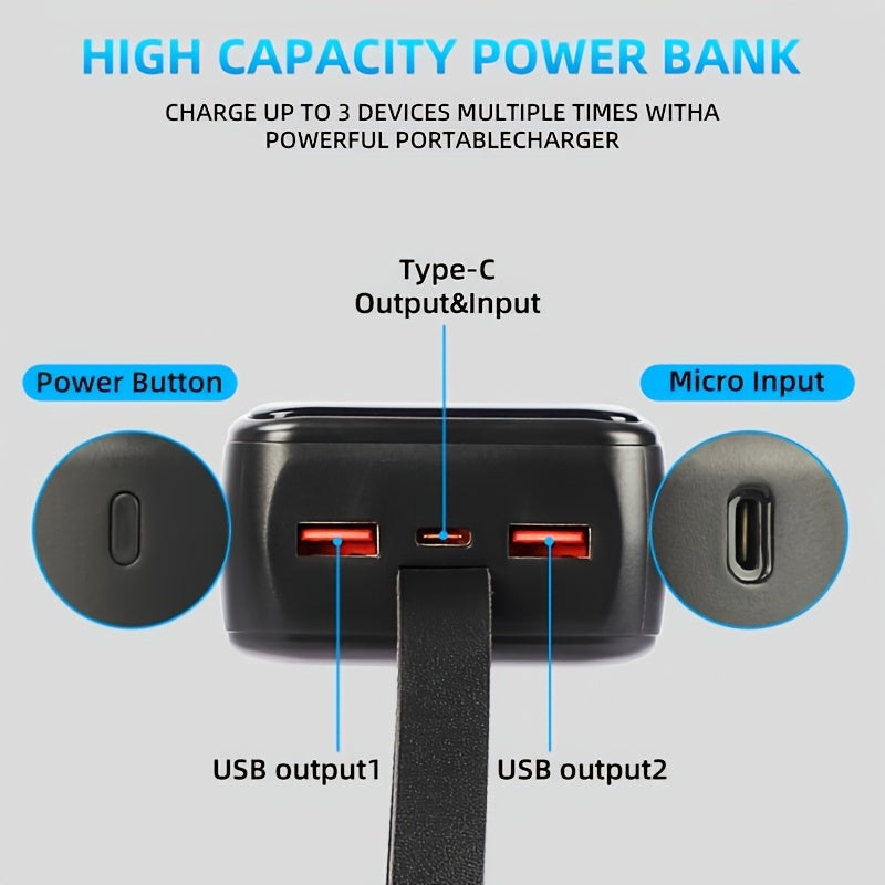 Power Bank 50.000mAh 🔋  Ricarica 22.5W Ultra Veloce ✅ Compatibile con iPhone 16/15- E tutti gli smartphone