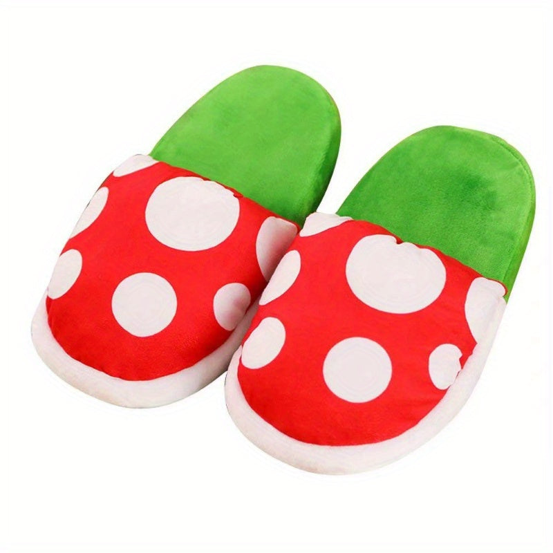 Pantofole Morbide, Peluche Interno, Antiscivolo, Casa Inverno, Donna Unisex Stile Fungo Super