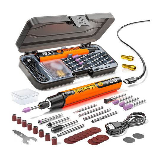 Mini Smerigliatrice Elettrica Penna per Incisione | 4.2V Senza Fili | 10000-16000 RPM | per Gioielli, Metallo, DIY