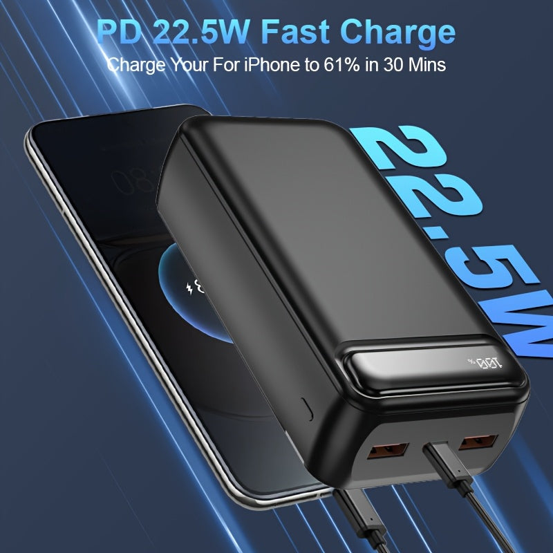 Power Bank 50.000mAh 🔋  Ricarica 22.5W Ultra Veloce ✅ Compatibile con iPhone 16/15- E tutti gli smartphone