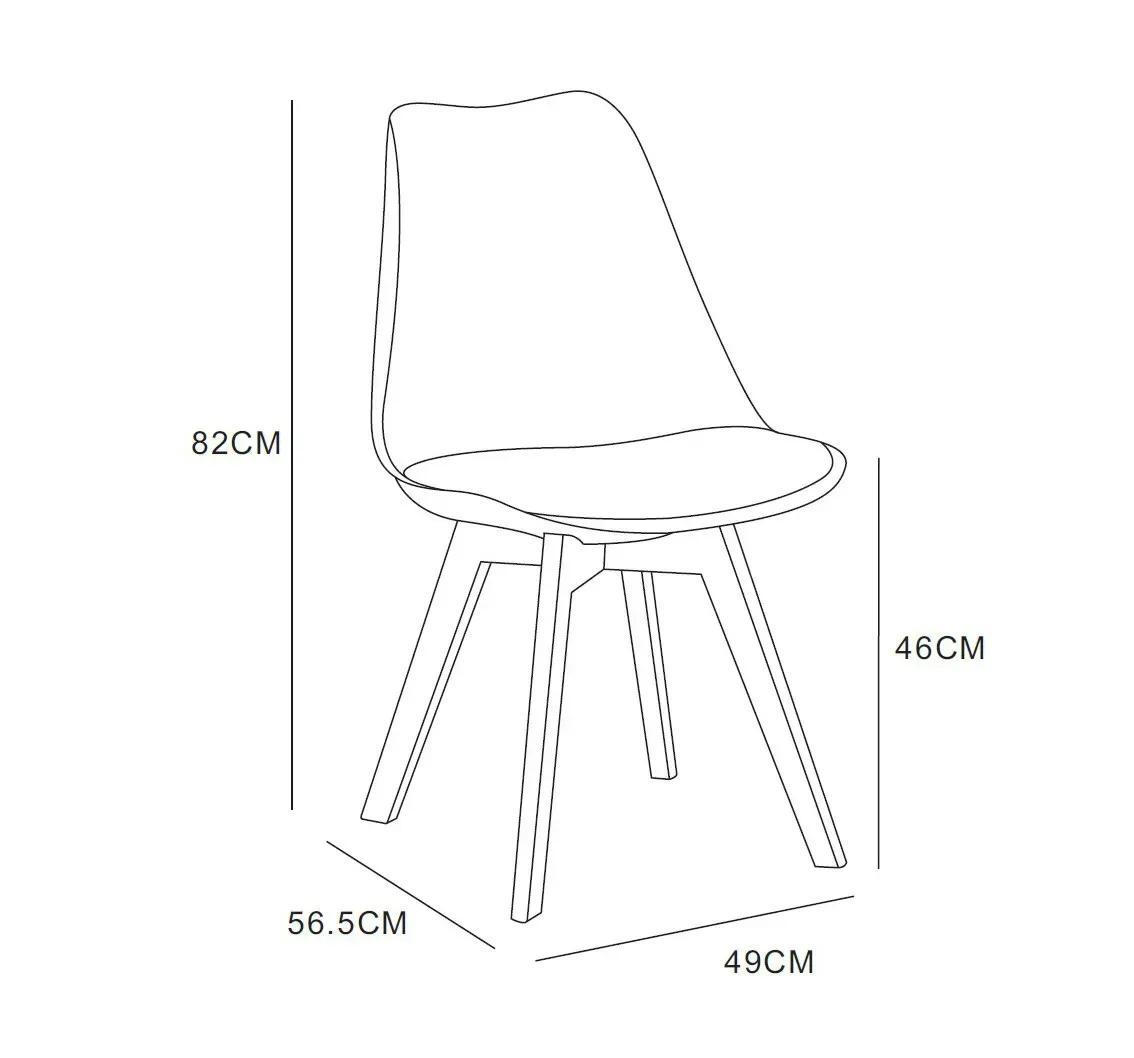 Set 4 Sedie Mod. Eva - Design Ergonomico, 7 Colorazioni, Per Interni/Esterni