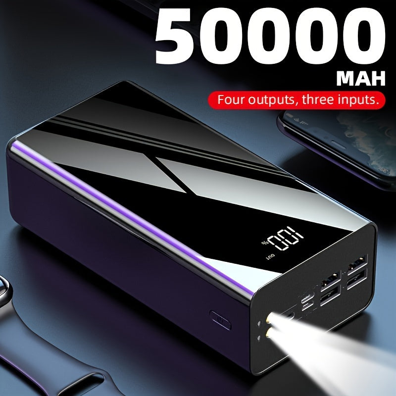 Power Bank 50.000mAh 🔋 | Display LED, Torcia & Emergenza | Regalo Perfetto