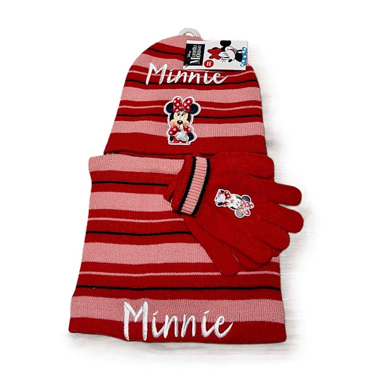 Set Cappello, Guanti e Scaldacollo per Bambini | Minnie, Topolino, Sonic, Stitch, Dragon Ball | Taglia Unica | Regalo Perfetto per Natale