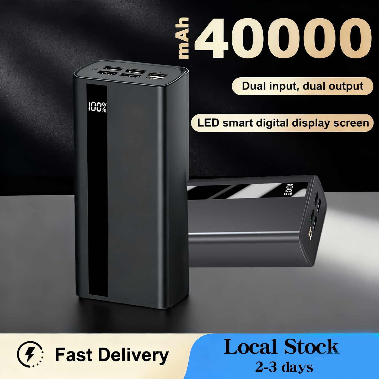 Power Bank 50.000mAh 🔋  Ricarica 22.5W Ultra Veloce ✅ Compatibile con iPhone 16/15- E tutti gli smartphone