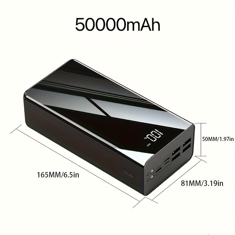 Power Bank 50.000mAh 🔋 | Display LED, Torcia & Emergenza | Regalo Perfetto