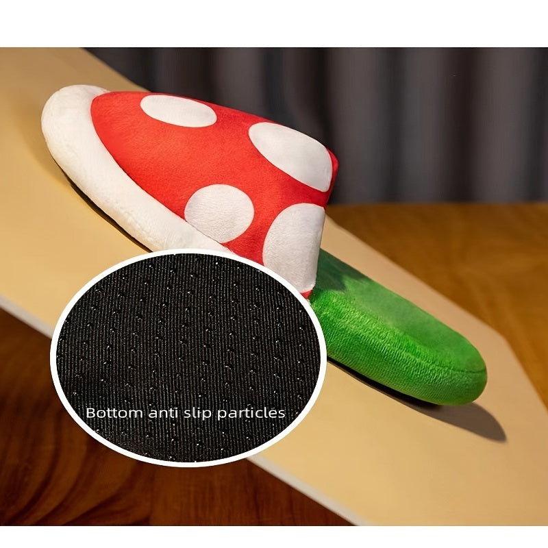 Pantofole Morbide, Peluche Interno, Antiscivolo, Casa Inverno, Donna Unisex Stile Fungo Super