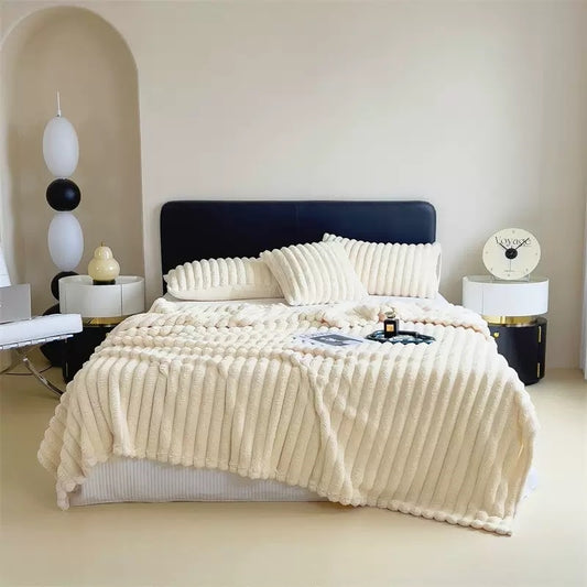 Coperta Coniglio Bohémien 🐰 Morbida Ipersoft Anti-Static  Per Letti e Divani