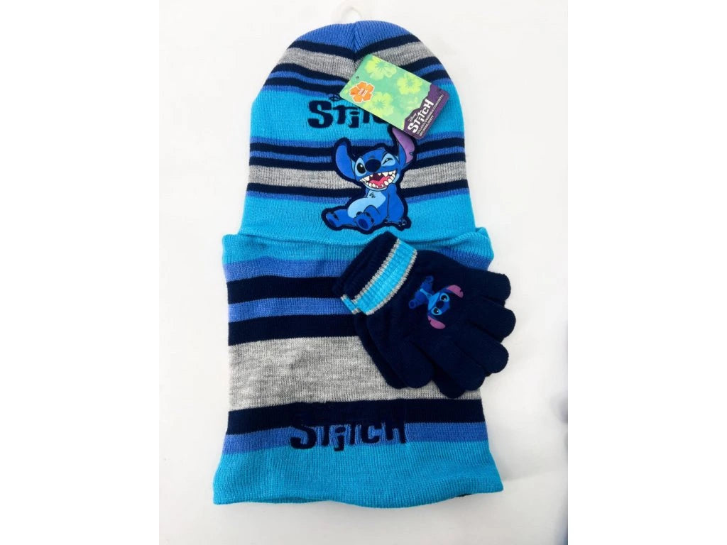 Set Cappello, Guanti e Scaldacollo per Bambini | Minnie, Topolino, Sonic, Stitch, Dragon Ball | Taglia Unica | Regalo Perfetto per Natale