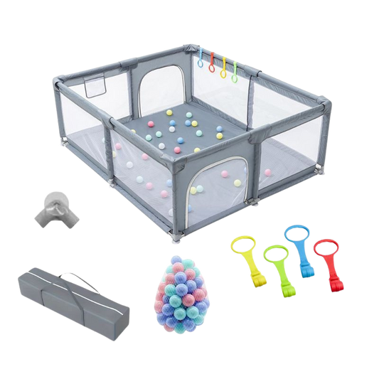 Box Parco Giochi Bambini 6Mesi-6Anni con Palline e Recinzione Sicurezza