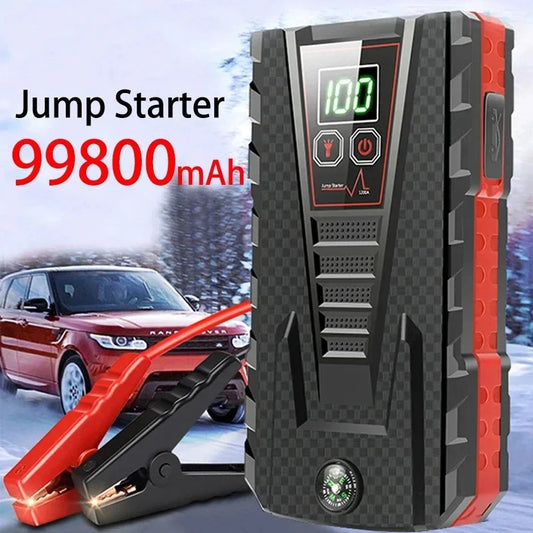 ๐๐ฅ Power Bank Avviamento Auto 99800mAh | Picco 5000A per Diesel/Benzina | 12V Portatile + Carica USB | Luci SOS | Impermeabile