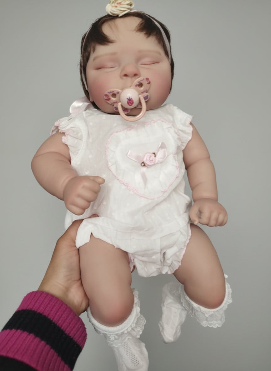 Bambola Reborn Iperrealistica Peaches 50cm - Pelle 3D morbidissima con vene visibili