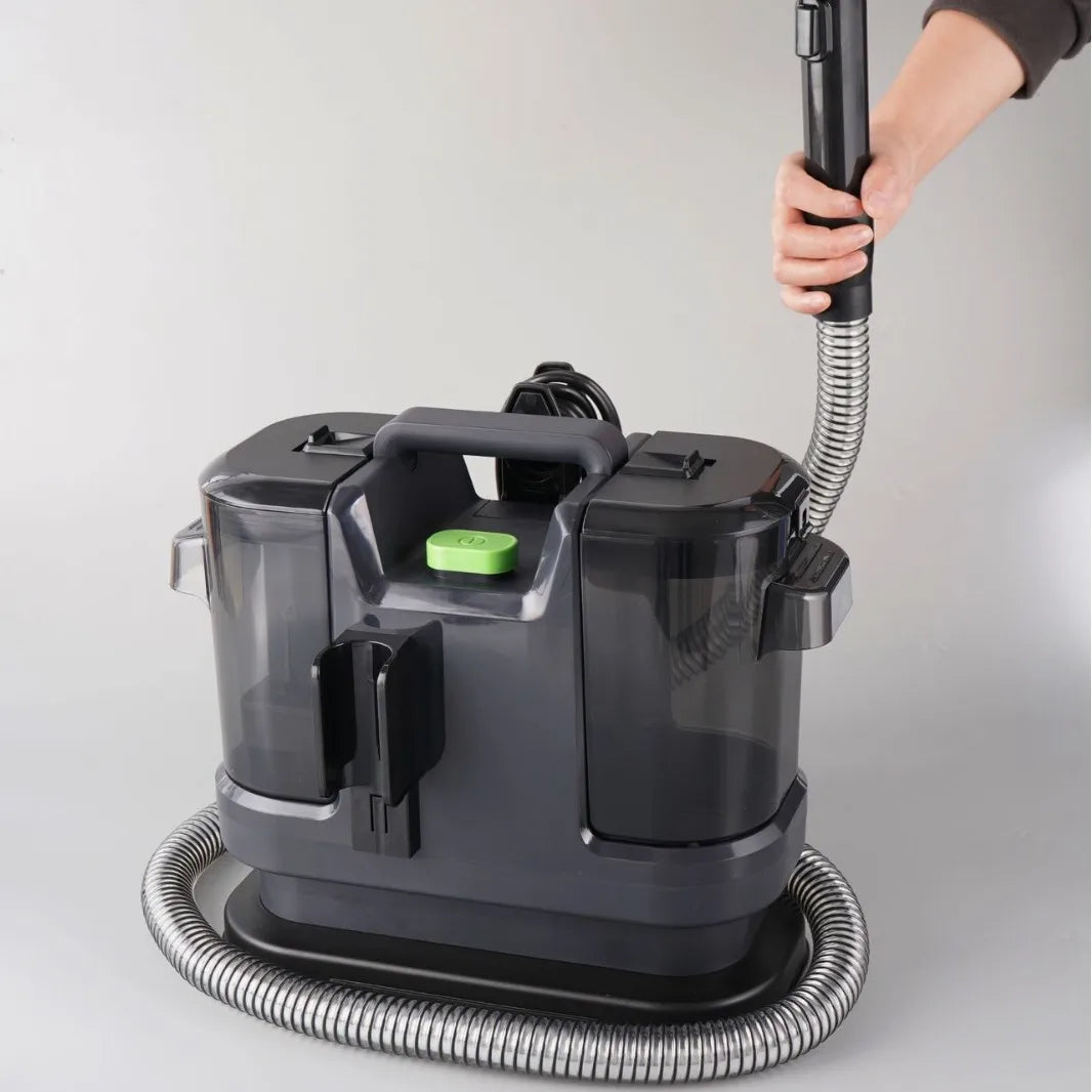 ✨ Pulitore Multifunzione 5-in-1 per Tappeti, Divani e Tendaggi – Aspira, Spray e Rigenera in un Solo Passo! ✨