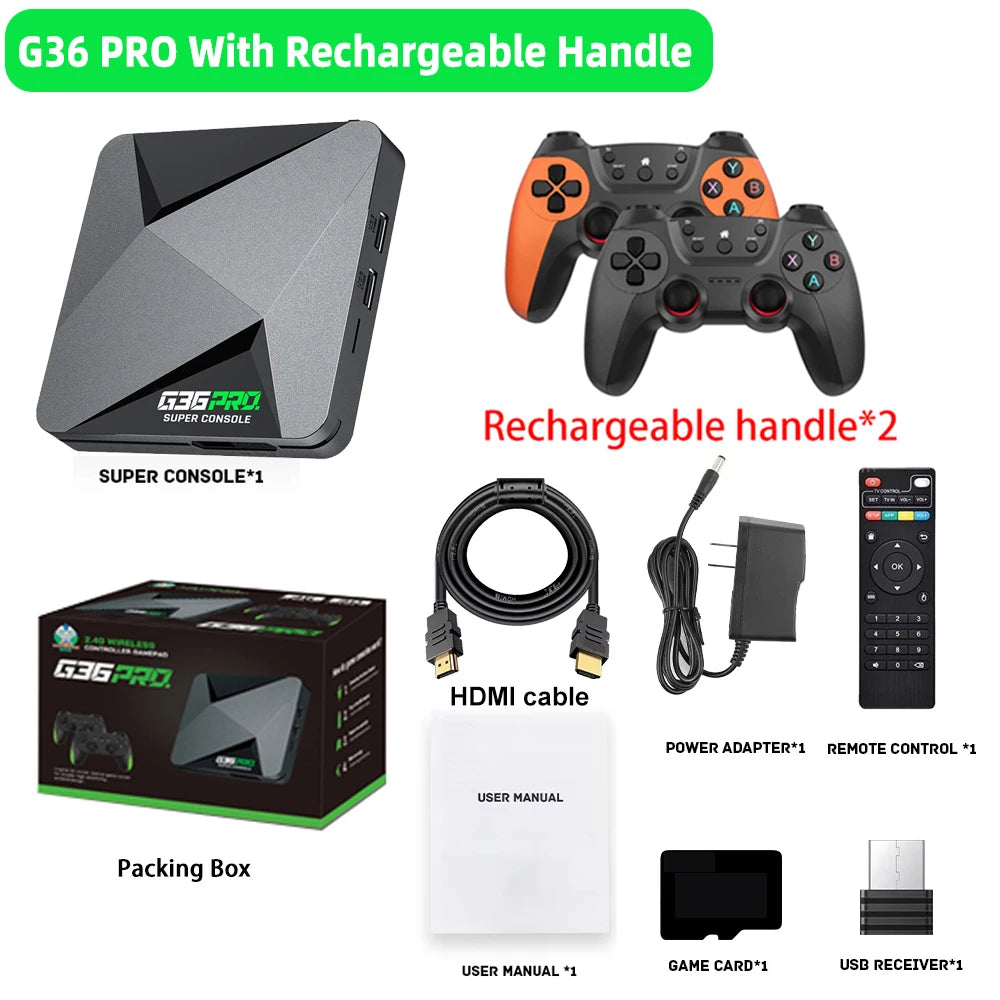 🎮 Super Console G36 Pro - 256GB, 120.000+ Giochi Retro, Emula PS1/PSP/MAME, Regalo Perfetto!