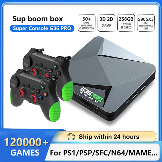 ๐ฎ Super Console G36 Pro - 256GB, 120.000+ Giochi Retro, Emula PS1/PSP/MAME, Regalo Perfetto!