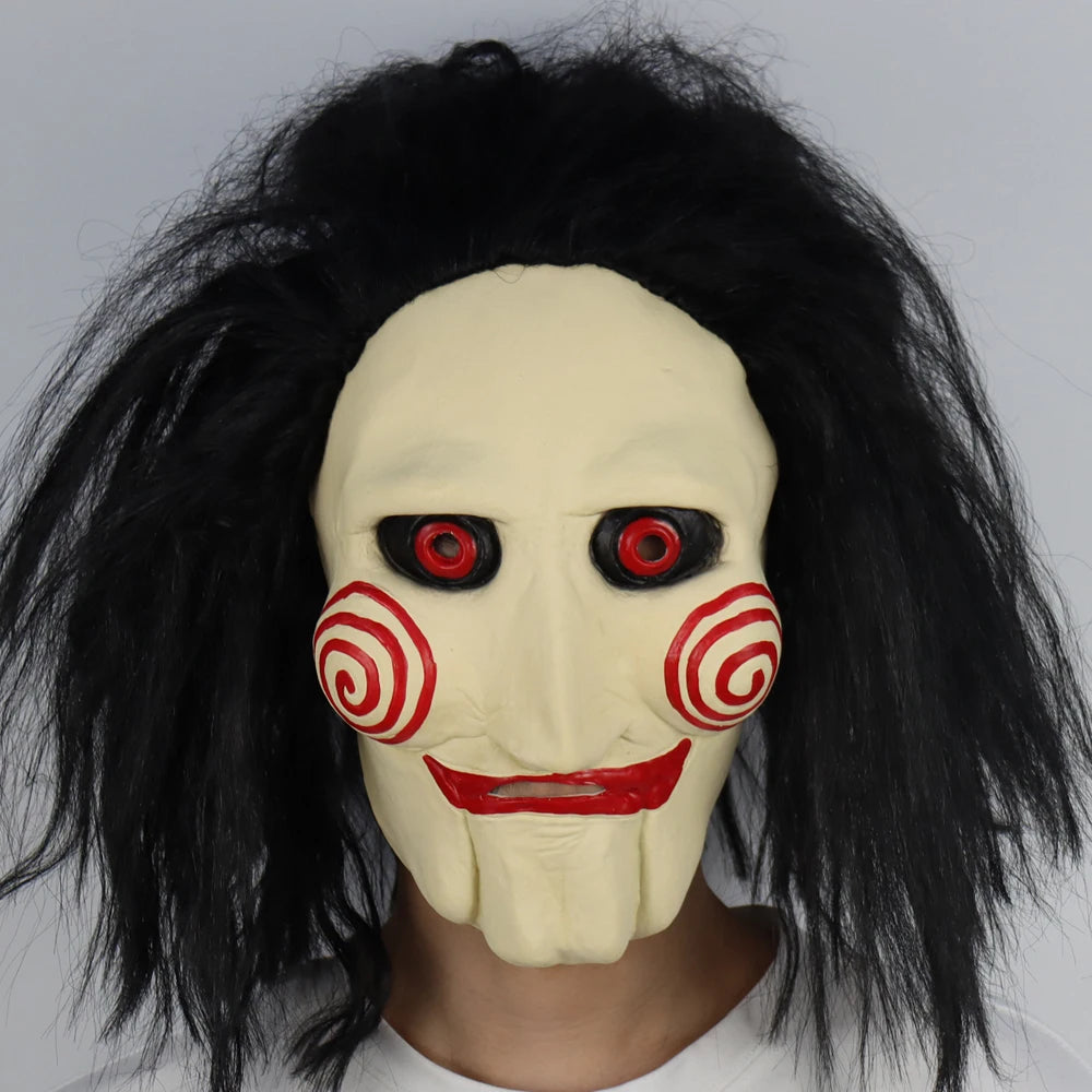 Maschera Jigsaw Horror Spiral  Saw Lattice per Halloween Cosplay