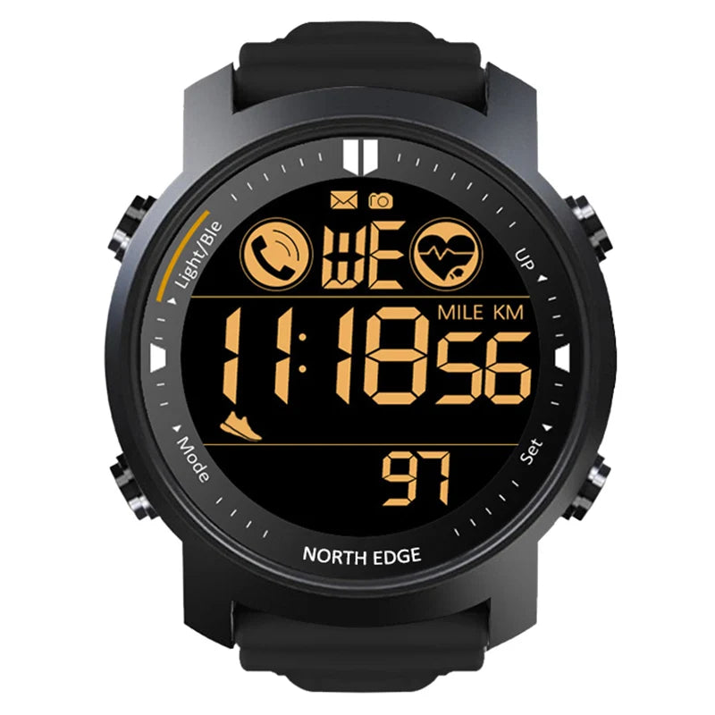 ⌚ NORTH EDGE Orologio Digitale Uomo - Impermeabile 50M, Cardio & Sport