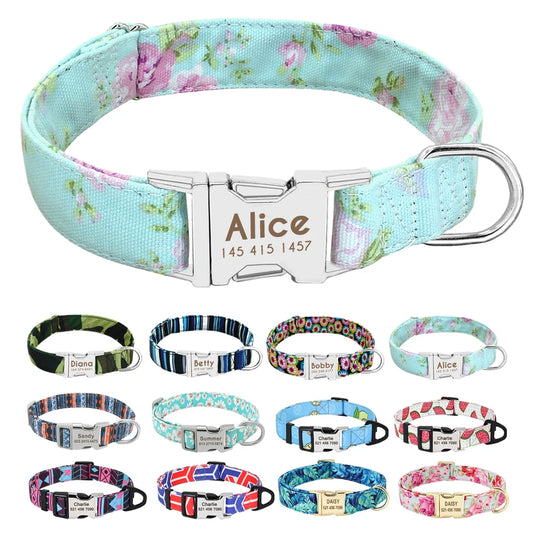 COLLARE CANI PERSONALIZZATO! πΆ Nylon Resistente + ID GRATIS - Taglia S/M/L
