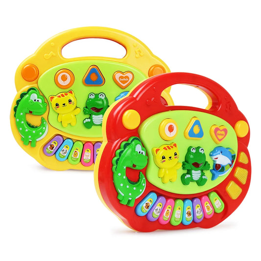 Pianoforte Bambini con Suoni Animali+ Luci - Giocattolo Musicale Educativo Regalo