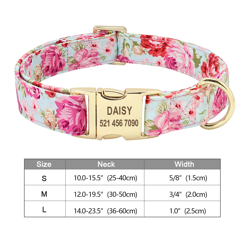 COLLARE CANI PERSONALIZZATO! 🐶 Nylon Resistente + ID GRATIS - Taglia S/M/L
