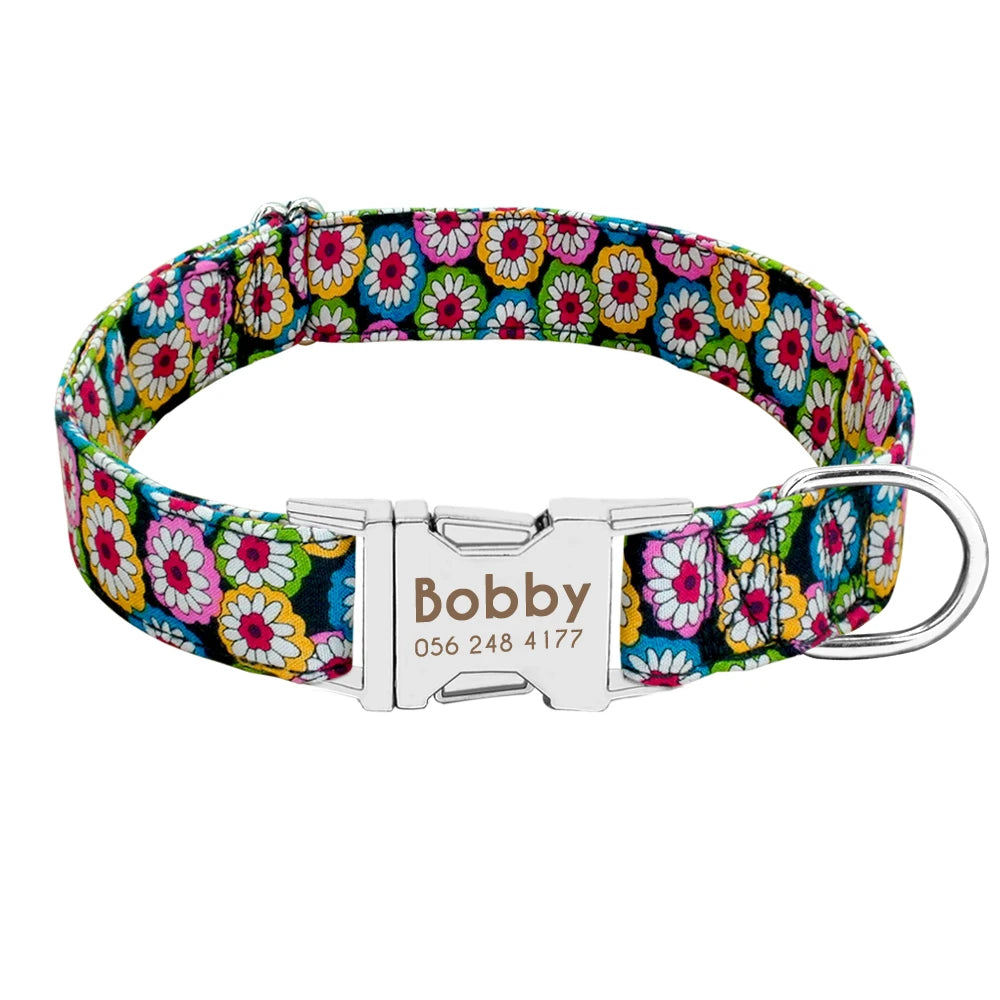 COLLARE CANI PERSONALIZZATO! 🐶 Nylon Resistente + ID GRATIS - Taglia S/M/L