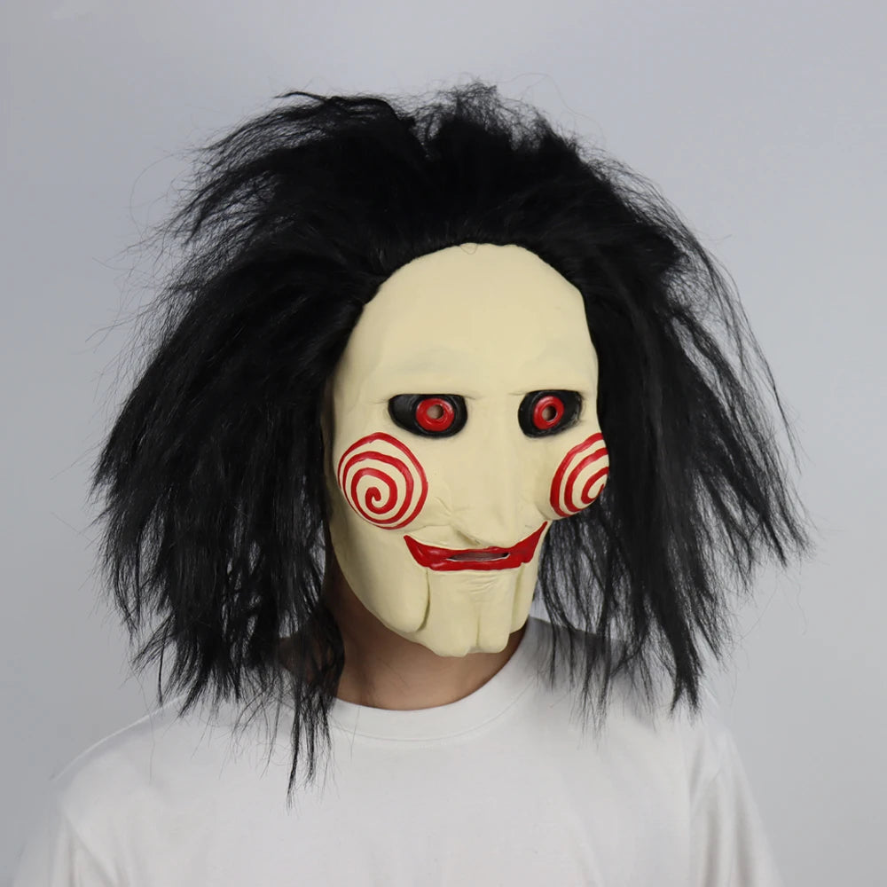 Maschera Jigsaw Horror Spiral  Saw Lattice per Halloween Cosplay