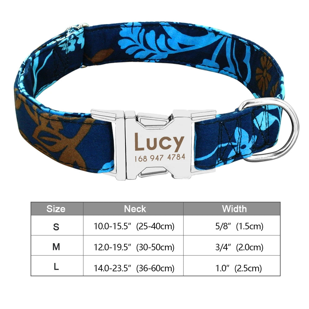 COLLARE CANI PERSONALIZZATO! 🐶 Nylon Resistente + ID GRATIS - Taglia S/M/L