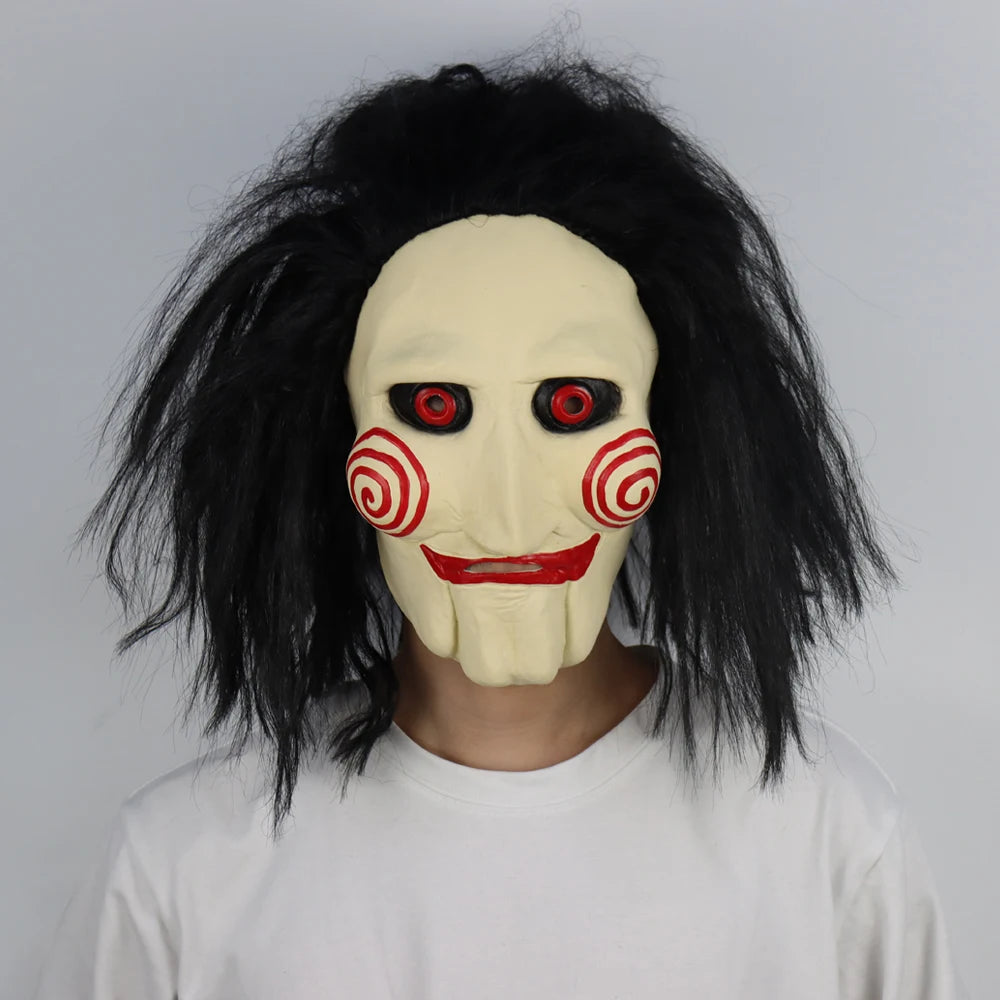 Maschera Jigsaw Horror Spiral  Saw Lattice per Halloween Cosplay