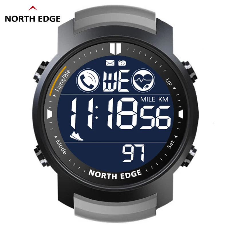 ⌚ NORTH EDGE Orologio Digitale Uomo - Impermeabile 50M, Cardio & Sport