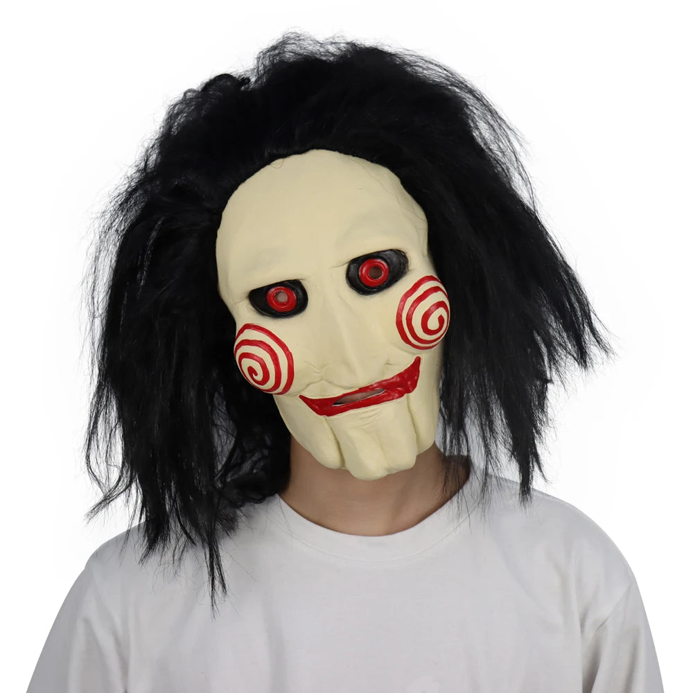 Maschera Jigsaw Horror Spiral  Saw Lattice per Halloween Cosplay