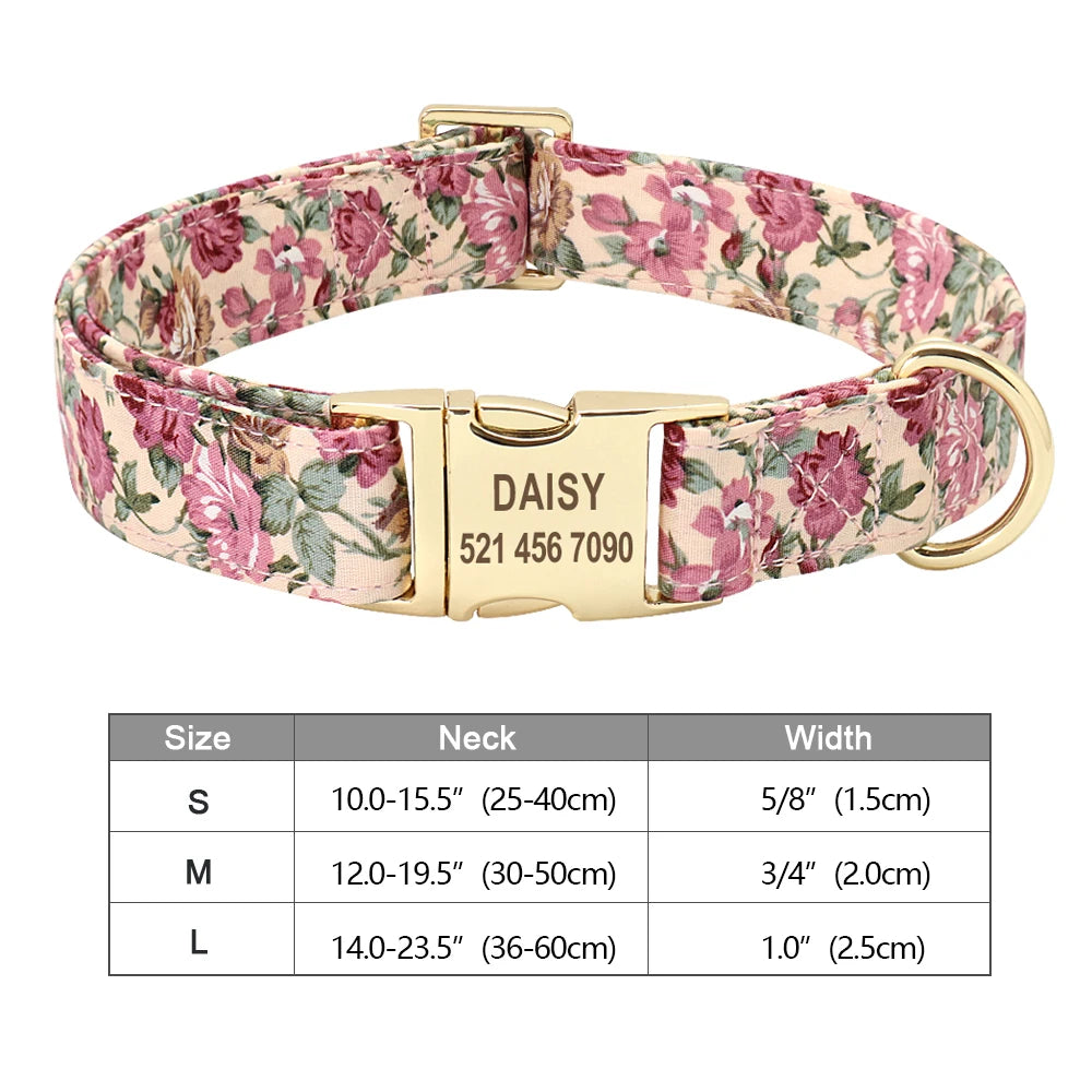 COLLARE CANI PERSONALIZZATO! 🐶 Nylon Resistente + ID GRATIS - Taglia S/M/L