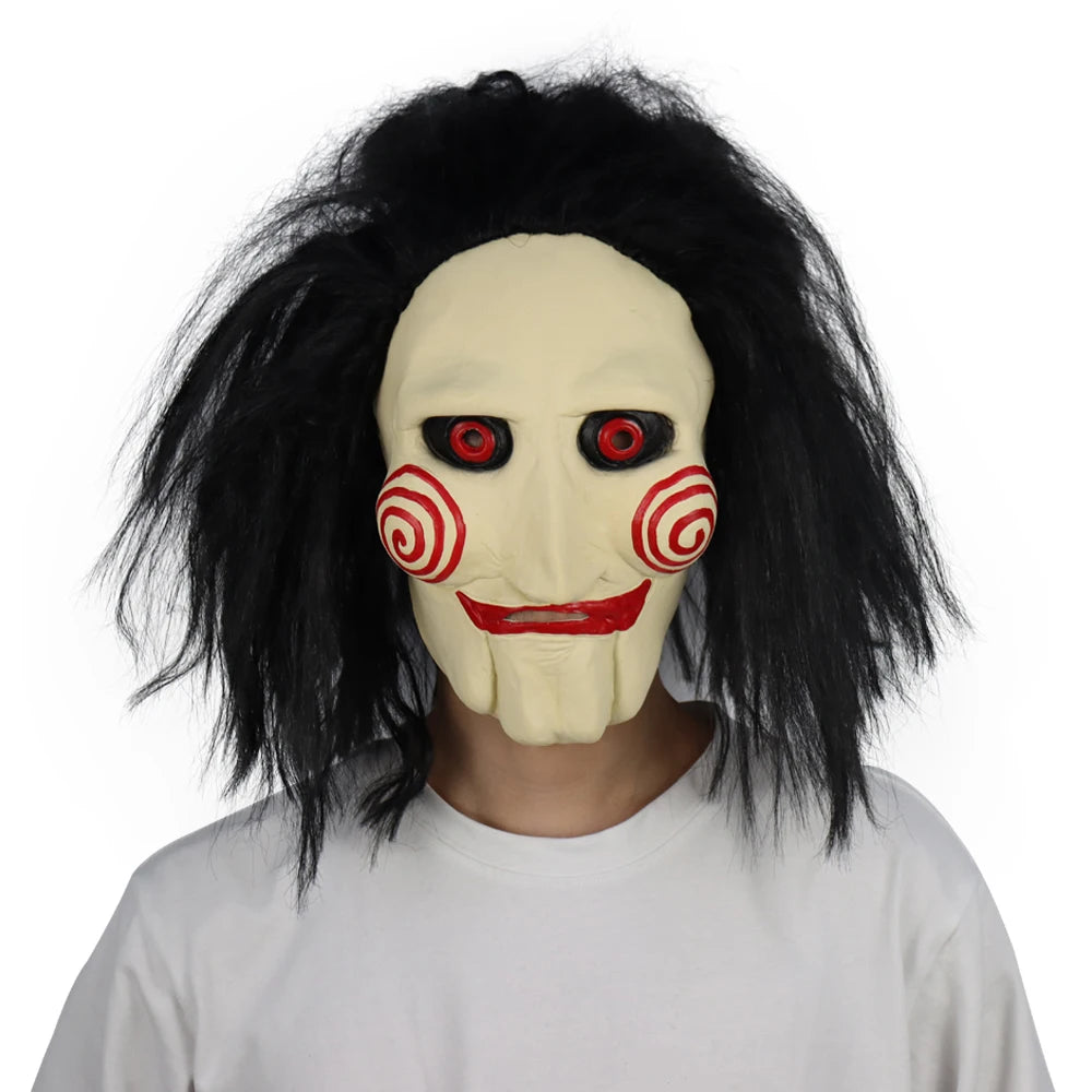 Maschera Jigsaw Horror Spiral  Saw Lattice per Halloween Cosplay