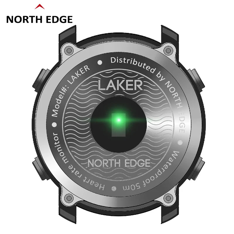 ⌚ NORTH EDGE Orologio Digitale Uomo - Impermeabile 50M, Cardio & Sport