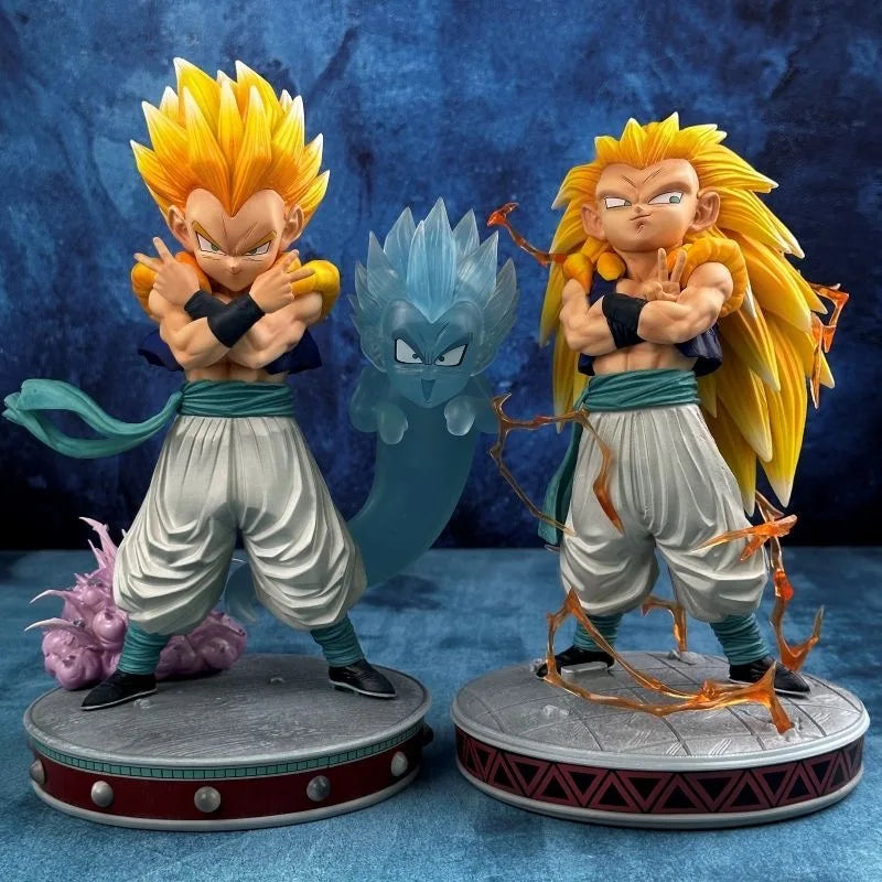 Gotenks SSJ3 25cm - Figura da Battaglia | Collezione Anime | Per Scrivania/Vetrina