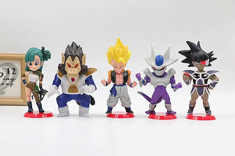 DRAGON BALL MINI SET | Scimmia Vegeta Gigante + 9 Personaggi | Collezione Completa