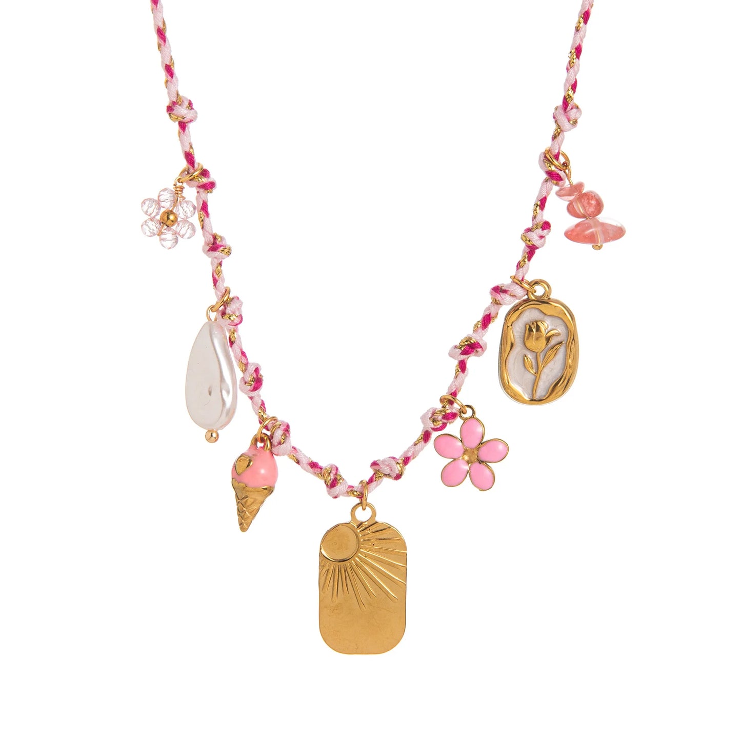 Collana Multicolor Donna Vari Ciondoli