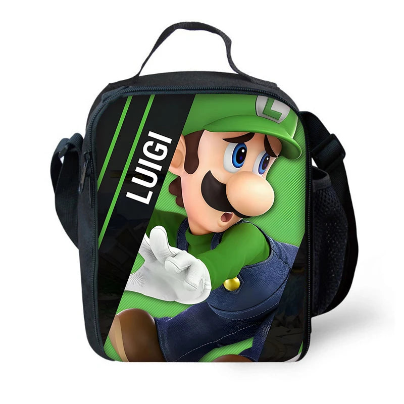 Set Scuola Super Mario - Zaino + Portapranzo + Astuccio - Regalo Bambini