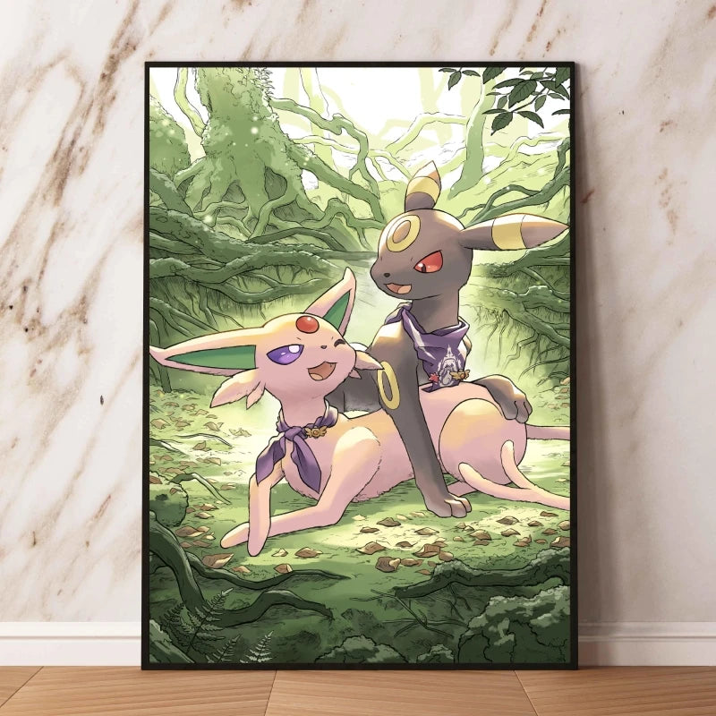 👻 Quadro Gengar Pokémon - Stampa Premium su Tela Senza Cornice