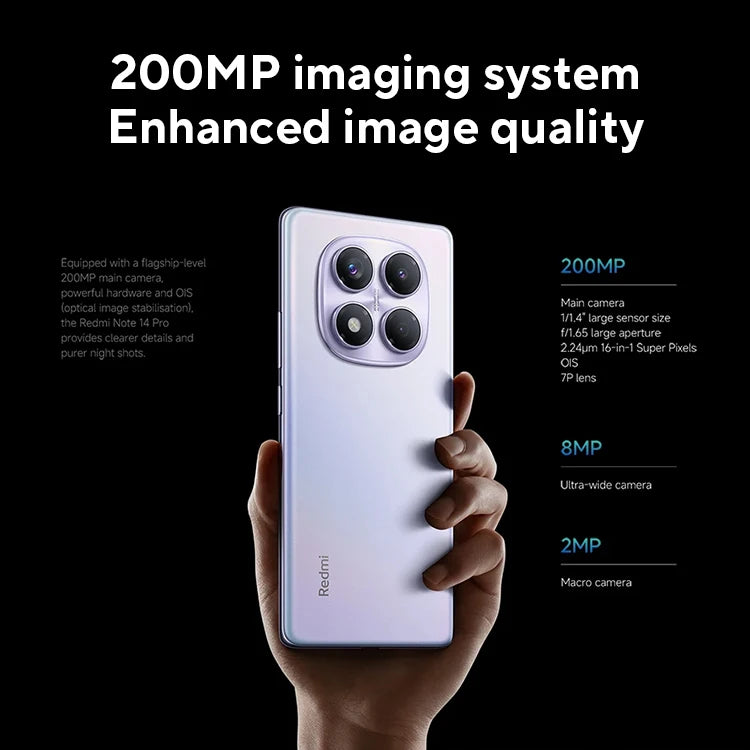 📱 Xiaomi Redmi Note 14 Pro 4G - 200MP AI Camera, Helio G100, 5500mAh, 6.67'' Display
Potenza e innovazione in un solo smartphone! Prestazioni flagship a un prezzo incredibile.