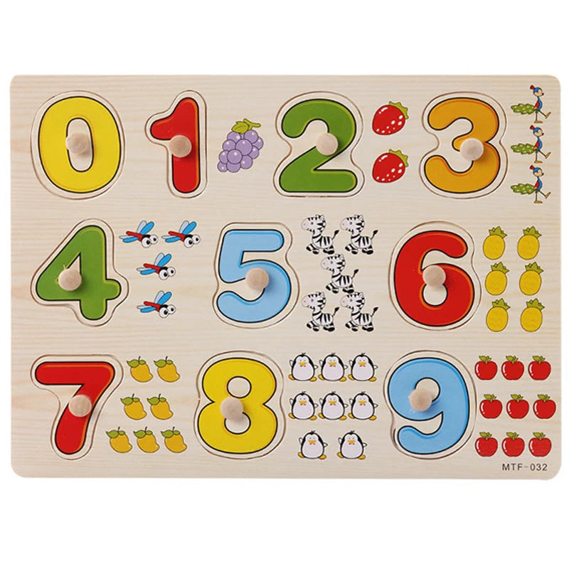 🧩 Puzzle Montessori in Legno per Bambini 1-3 Anni – Gioco Educativo per Imparare Divertendosi