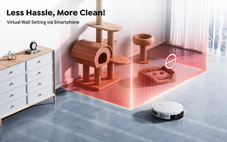 š L10 Robot 2-in-1: Aspira 6500Pa + Mop | LiDAR Smart, App, 150min | Per Pavimenti & Tappeti