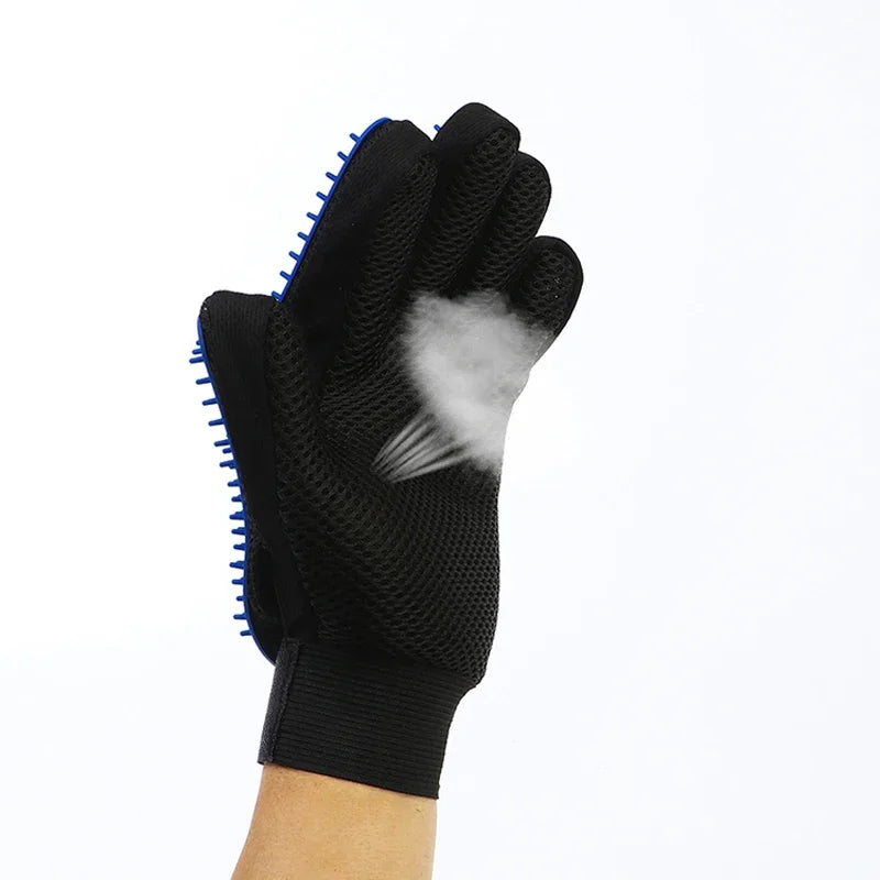 Guanti Toelettatura Cani/Gatti in Silicone - Spazzola, Pettine & Massaggio