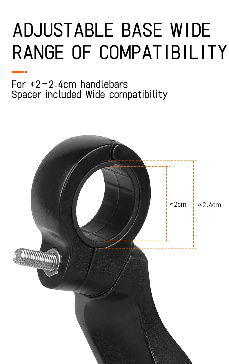 Specchietto Retrovisore Bici 360° HD – Acciaio Inossidabile, Montaggio Universale