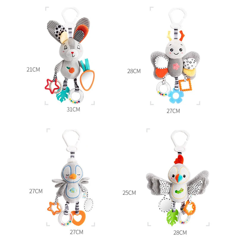 š° Sonagli Montessori in Peluche - Giocattoli Educativi per Neonati