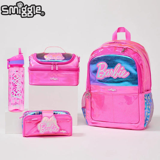 Zaino a Doppia Spalla Barbie Smiggle Scuola Cancelleria Portapenne Borsa Pranzo
