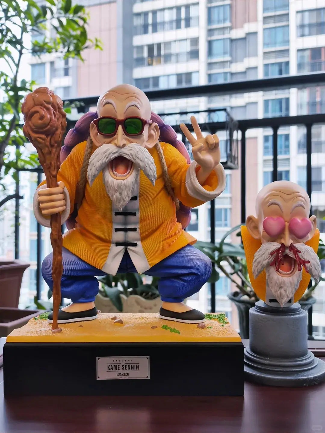 🔥【DRAGON BALL】MASTER ROSHI SU TARTARUGA - Statua Resina Premium "Infanzia Infinita" | Edizione Limitata