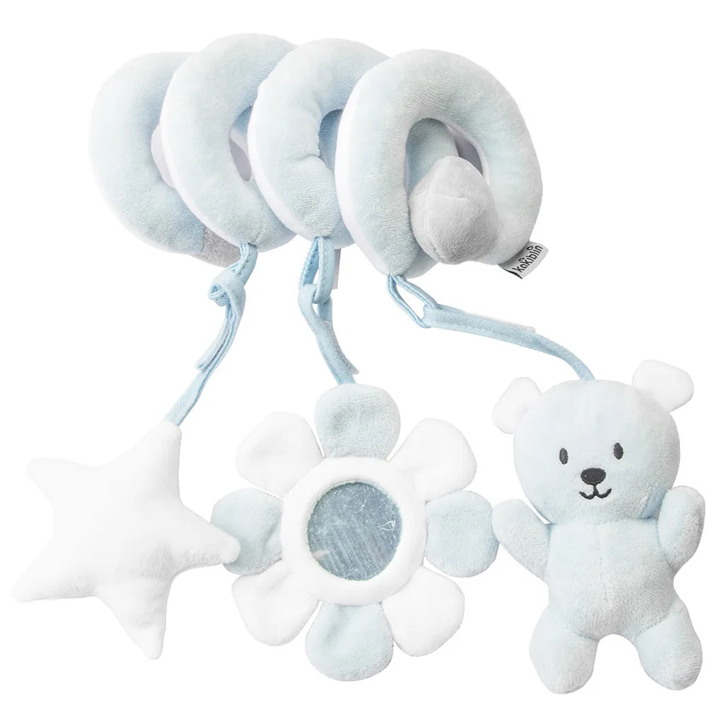 Giocattolo Spirale per Seggiolino Passeggino Culla - Peluche Sonaglio per Neonati