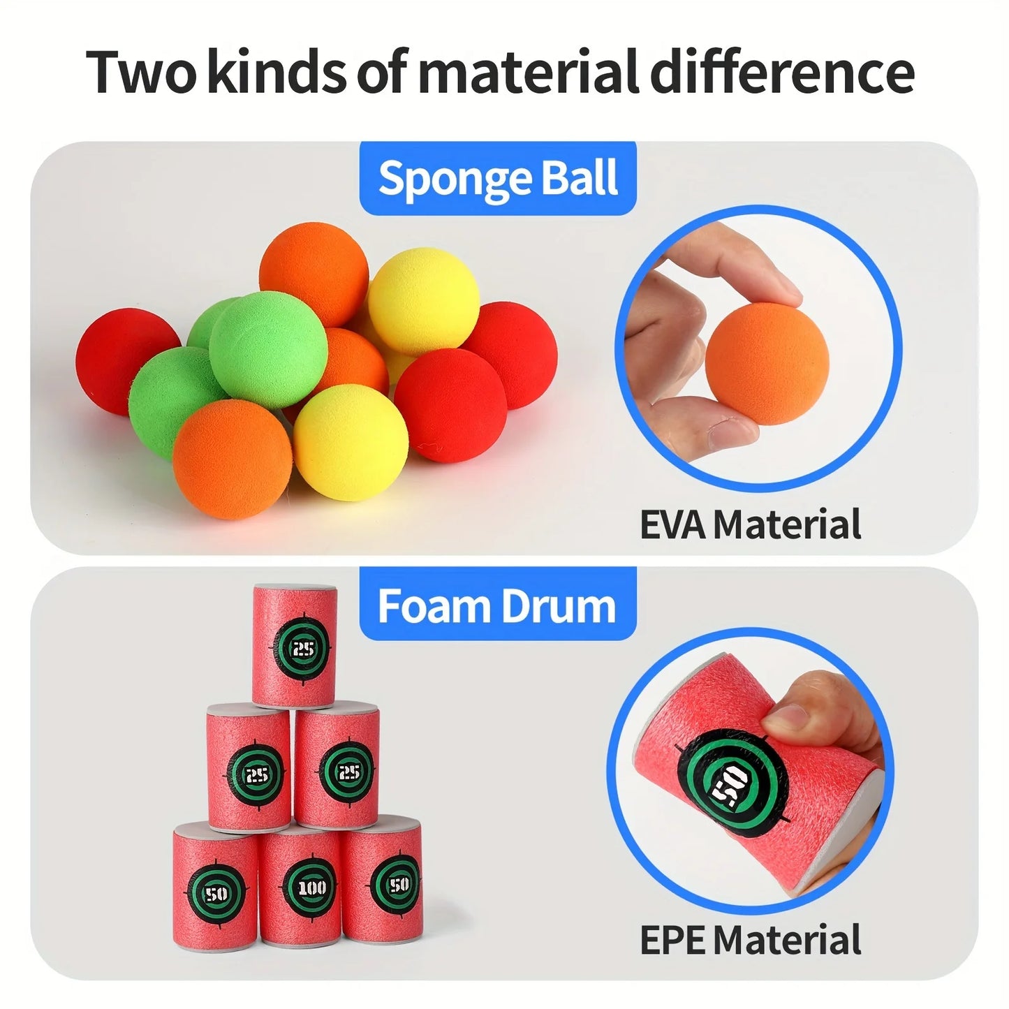 Soft Bullet Toy Set - Sicuro & Divertente per Bambini! 🏆 Gioco Educativo con Proiettili Morbidi