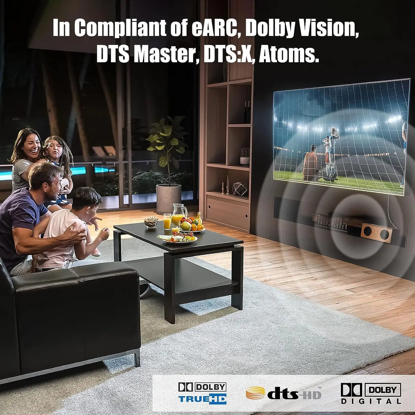 Cavo HDMI 2.1 8K 48Gbps - 4K120Hz, eARC, HDR10 per PS5/Roku/TV