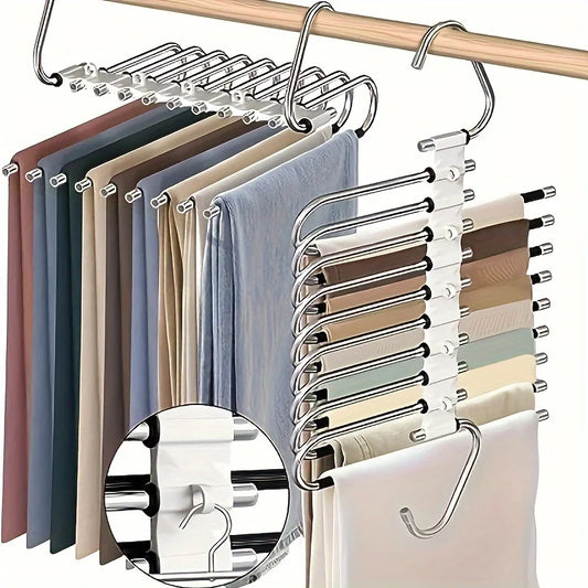 Gancio Multifunzione a S in Acciaio Inox - 9 Strati per Massima Organizzazione!