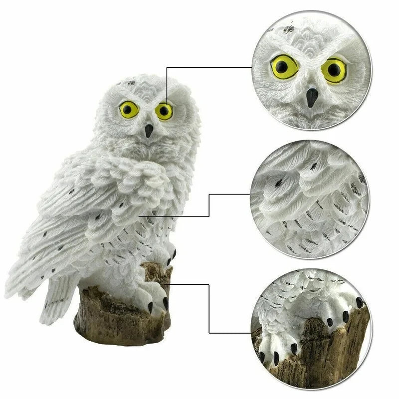 🦉 Lampada Solare Gufo - Luci LED da Esterno per Giardino, Impermeabile e Autoalimentata!